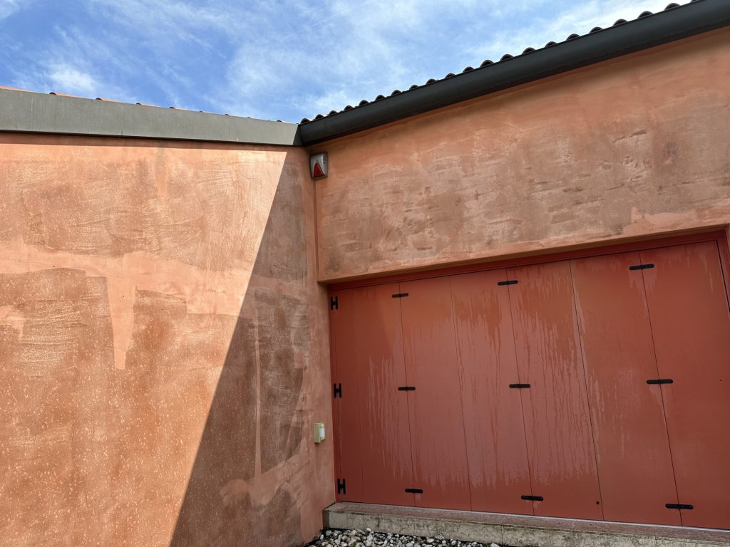 Muffa sull'esterno di un'abitazione